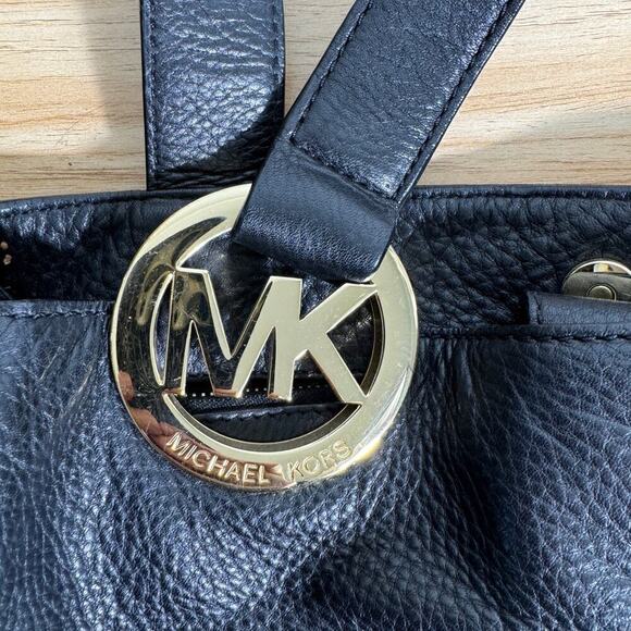 MICHAEL Michael Kors Fulton Large East West Tote Pebbled Leather Shoulder Bag - Picture 4 of 5